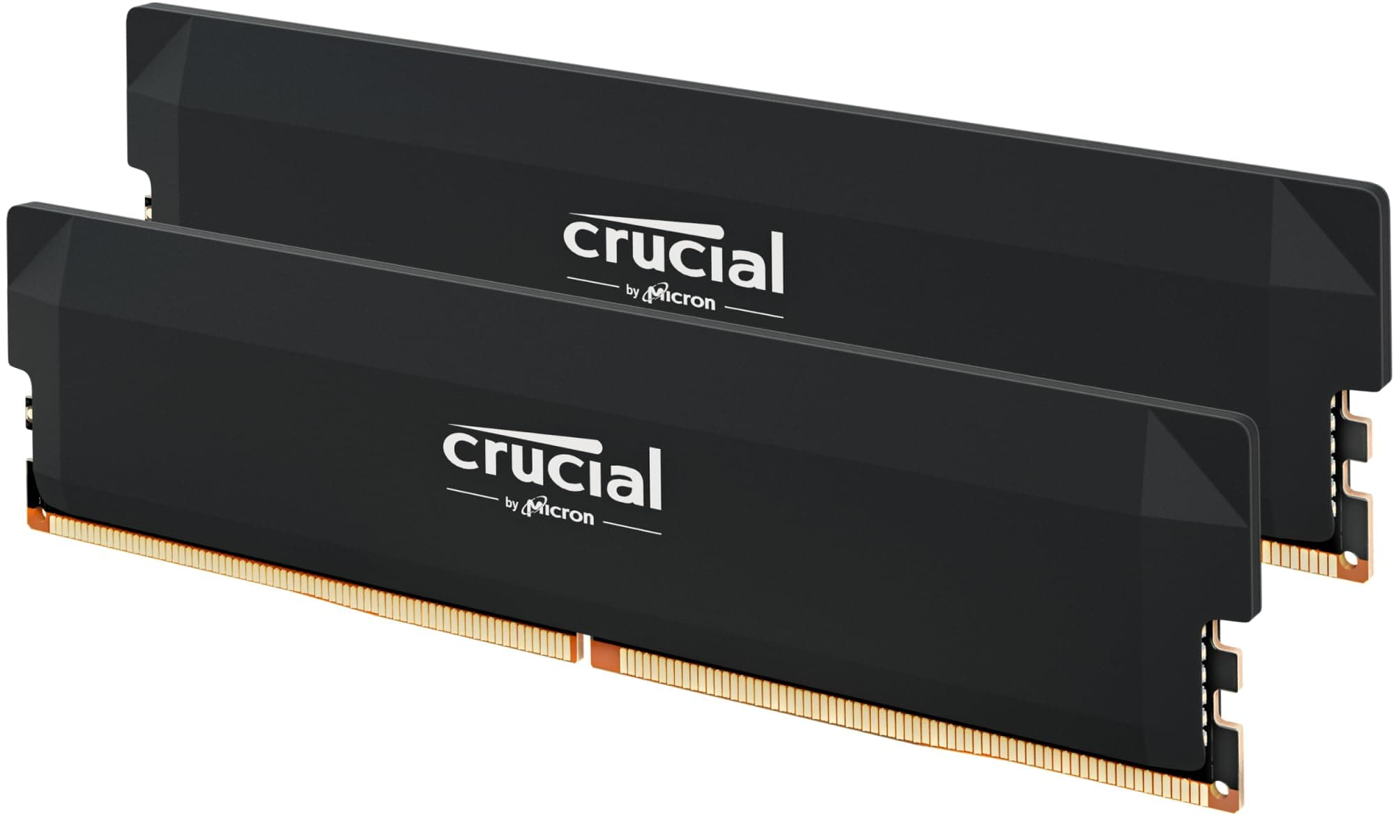 Crucial Pro DDR5 RAM 64GB Kit (2x32GB) 6000MHz CL40, Overclocking Desktop Gaming Memory, Intel XMP 3.0 & AMD Expo Compatible – Black CP2K32G60C40U5B