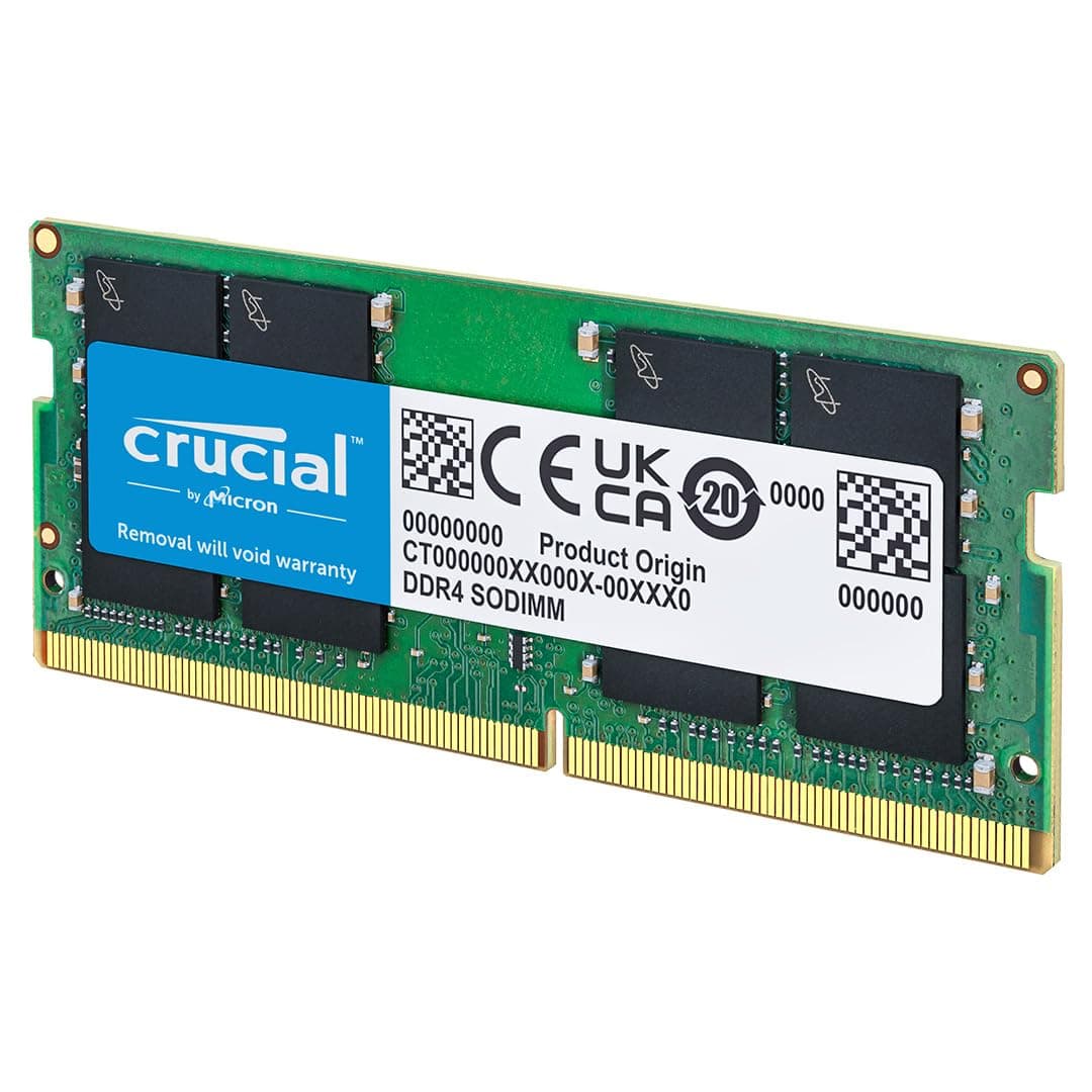 Crucial 8GB DDR4 RAM 3200MHz (PC4-25600), Downclockable to 2933/2666MHz Laptop Memory, SODIMM 260-Pin CL22, Compatible with 13th Gen Intel Core and AMD Ryzen 7000 - CT8G4SFRA32A