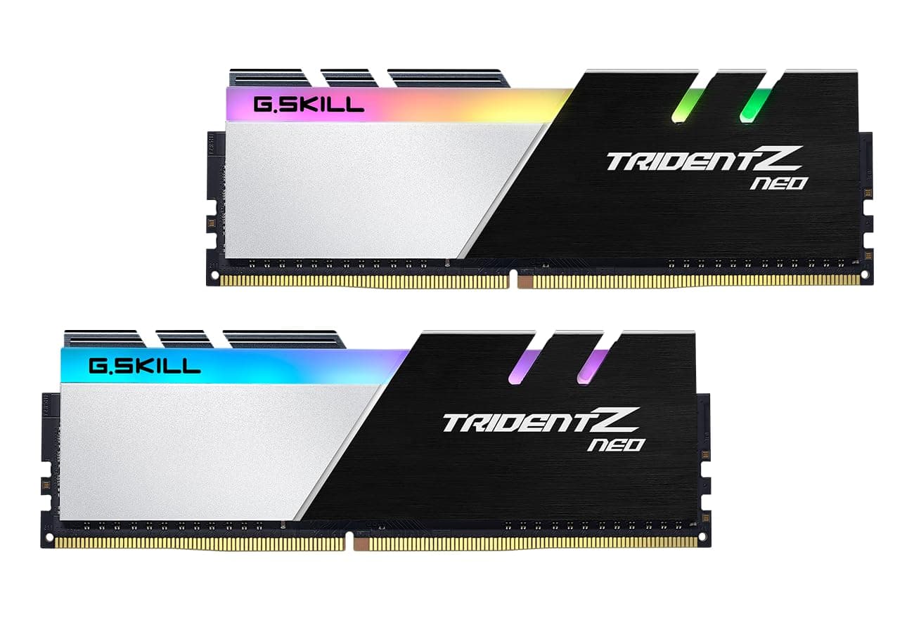 G.SKILL Trident Z Neo Series DDR4 RAM (XMP) 16GB (2x8GB) 3600MT/s CL16-19-19-39 1.35V Intel AMD Desktop Computer Memory U-DIMM (F4-3600C16D-16GTZNC)