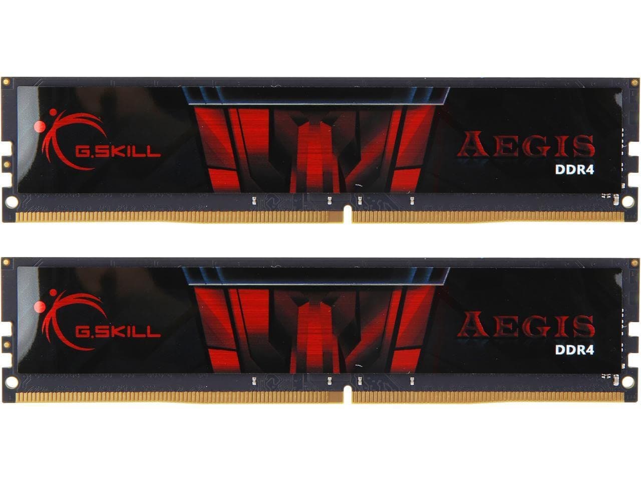 G.SKILL AEGIS Series DDR4 RAM 32GB (2x16GB) 2666MT/s CL19-19-19-43 1.20V Intel AMD Desktop Computer Memory U-DIMM (F4-2666C19D-32GIS)