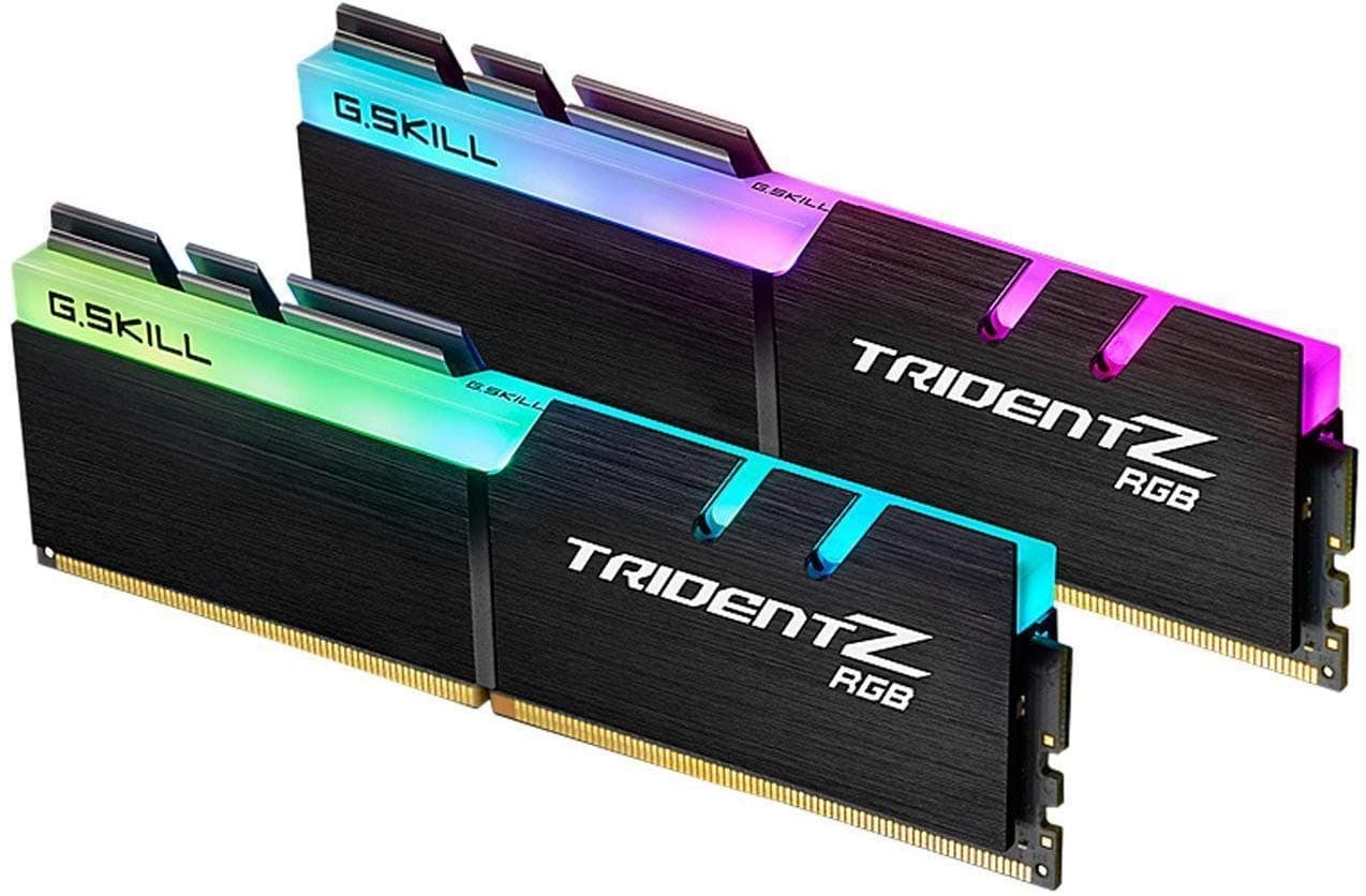 G.SKILL Trident Z RGB Series DDR4 RAM (XMP) 32GB (2x16GB) 3200MT/s CL14-14-14-34 1.35V Intel AMD Desktop Computer Memory U-DIMM (F4-3200C14D-32GTZR)