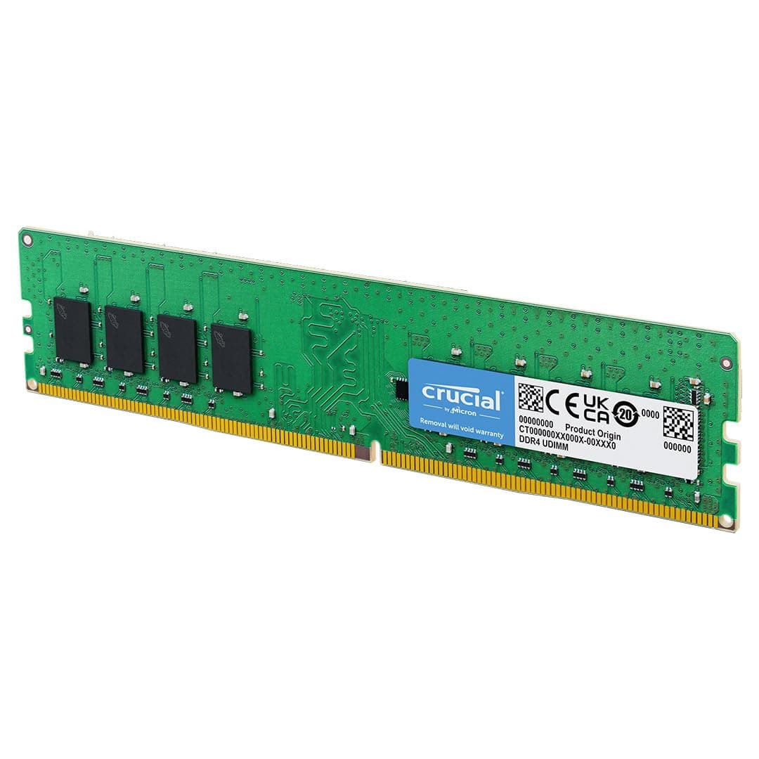 Crucial 32GB DDR4 RAM, 3200MHz (PC4-25600) CL22 Desktop Memory, UDIMM 288-Pin, Downclockable to 2933/2666MHz, Compatible with Intel and AMD Ryzen - CT16G4DFRA32A