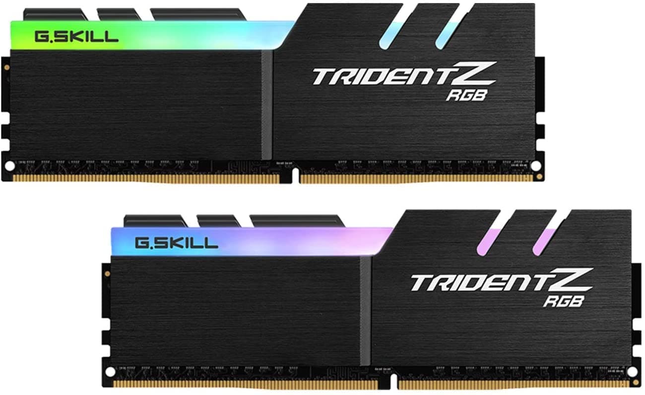 G.SKILL Trident Z RGB Series DDR4 RAM (XMP) 32GB (2x16GB) 4000MT/s CL18-22-22-42 1.40V Desktop Computer Memory U-DIMM (F4-4000C18D-32GTZR)
