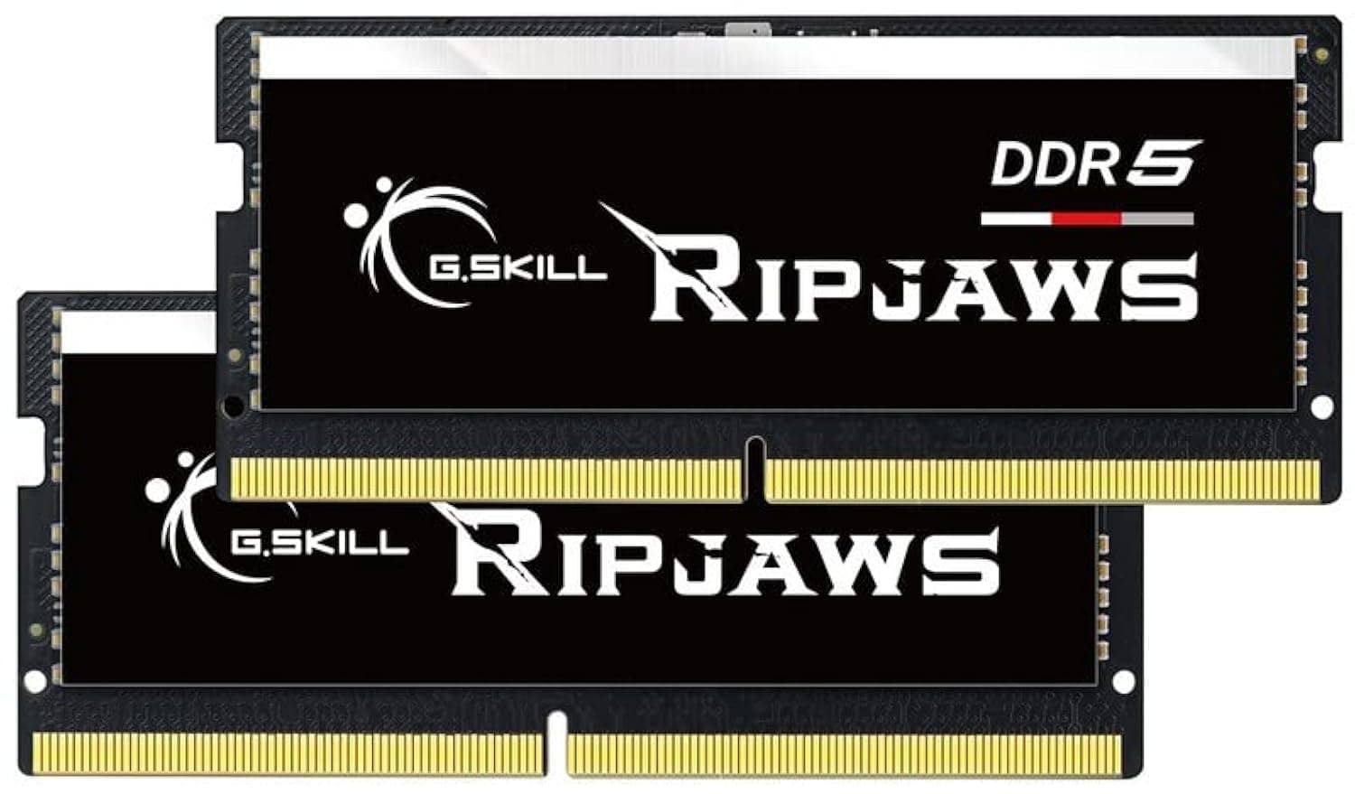 G.SKILL Ripjaws DDR5 SO-DIMM Series DDR5 RAM 32GB (2x16GB) 4800MT/s CL34-34-34-76 1.10V Unbuffered Non-ECC Notebook/Laptop Memory SO-DIMM (F5-4800S3434A16GA2-RS)