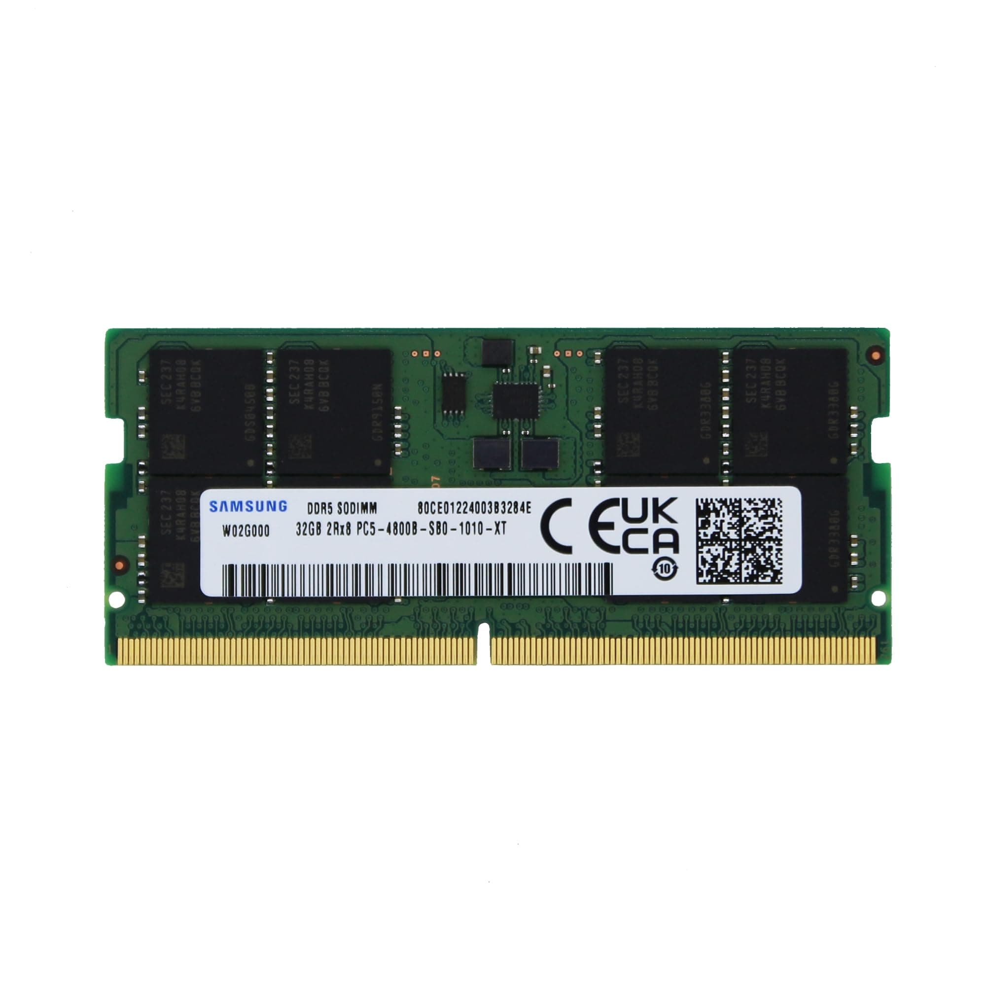 Samsung 32GB DDR5 4800MHz PC5-38400 SODIMM 2Rx8 Dual Rank CL40 1.1v 262pin Non-ECCM425R4GA3BB0-CQK Laptop Notebook RAM Memory Upgrade
