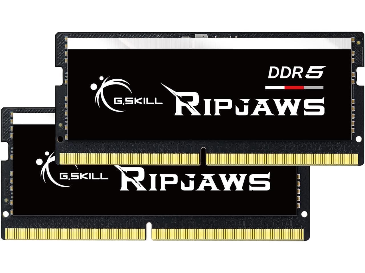 G.SKILL Ripjaws DDR5 SO-DIMM Series RAM 32GB (2x16GB) 4800MT/s CL40-39-39-76 1.10V Unbuffered Non-ECC Notebook/Laptop Memory SO-DIMM (F5-4800S4039A16GX2-RS)