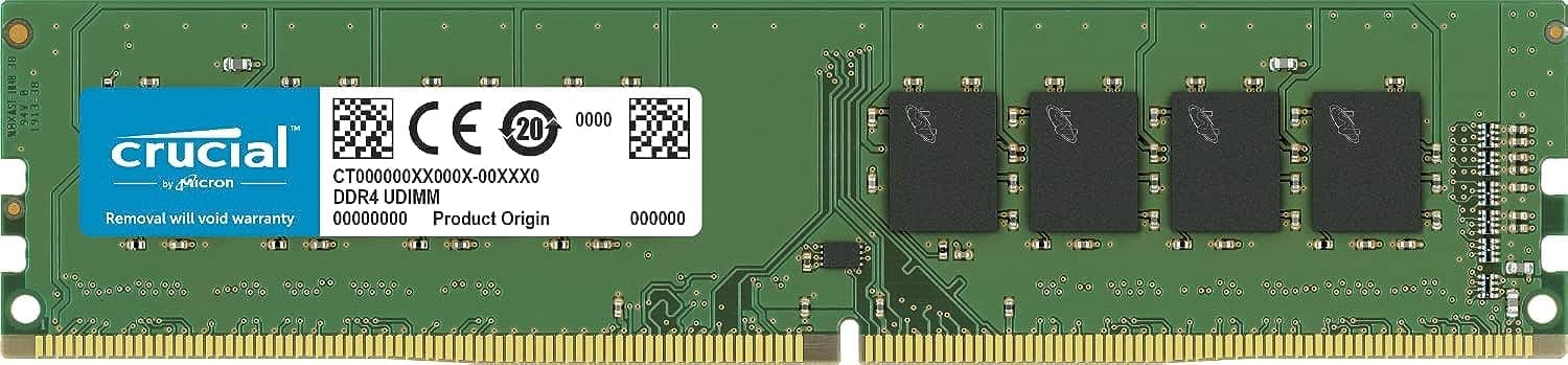 Crucial 16GB DDR4 2666 MT/s (PC4-21300) UDIMM 288-Pin Memory - CT16G4DFRA266