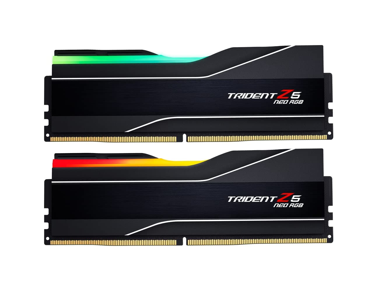 G.SKILL Trident Z5 Neo RGB Series DDR5 RAM (AMD EXPO) 32GB (2x16GB) 6400MT/s CL32-39-39-102 1.40V Desktop Computer Memory U-DIMM - Matte Black (F5-6400J3239G16GX2-TZ5NR)