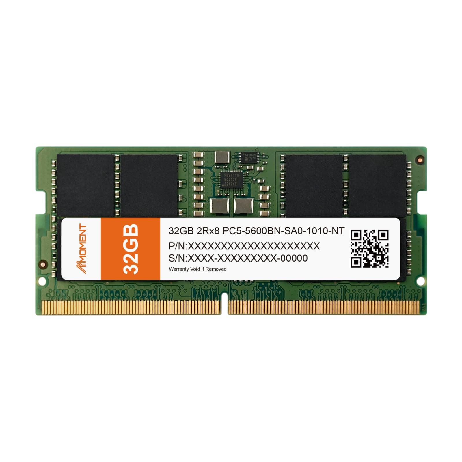 MMOMENT DDR5 SODIMM 32GB 5600Mhz (PC5-44800) Laptop Memory Module Ram (CL46, Non-ECC Unbuffered, 1.1V, 262 Pin)