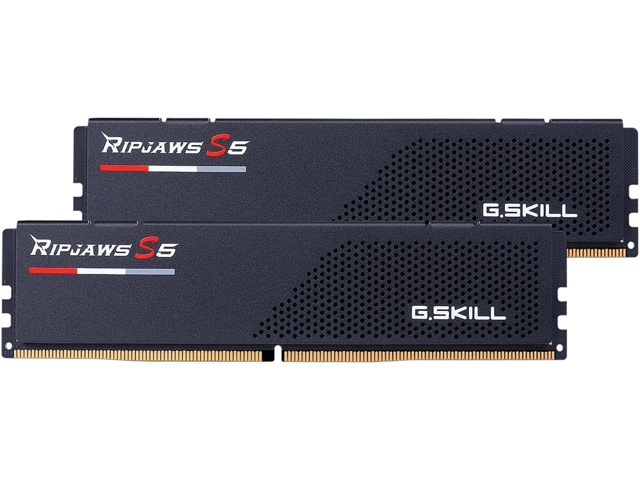 G.SKILL Ripjaws S5 Series DDR5 RAM (Intel XMP 3.0 & AMD Expo) 32GB (2x16GB) 5200MT/s CL40-40-40-83 1.10V Desktop Computer Memory U-DIMM - Matte Black (F5-5200J4040A16GX2-RS5K)