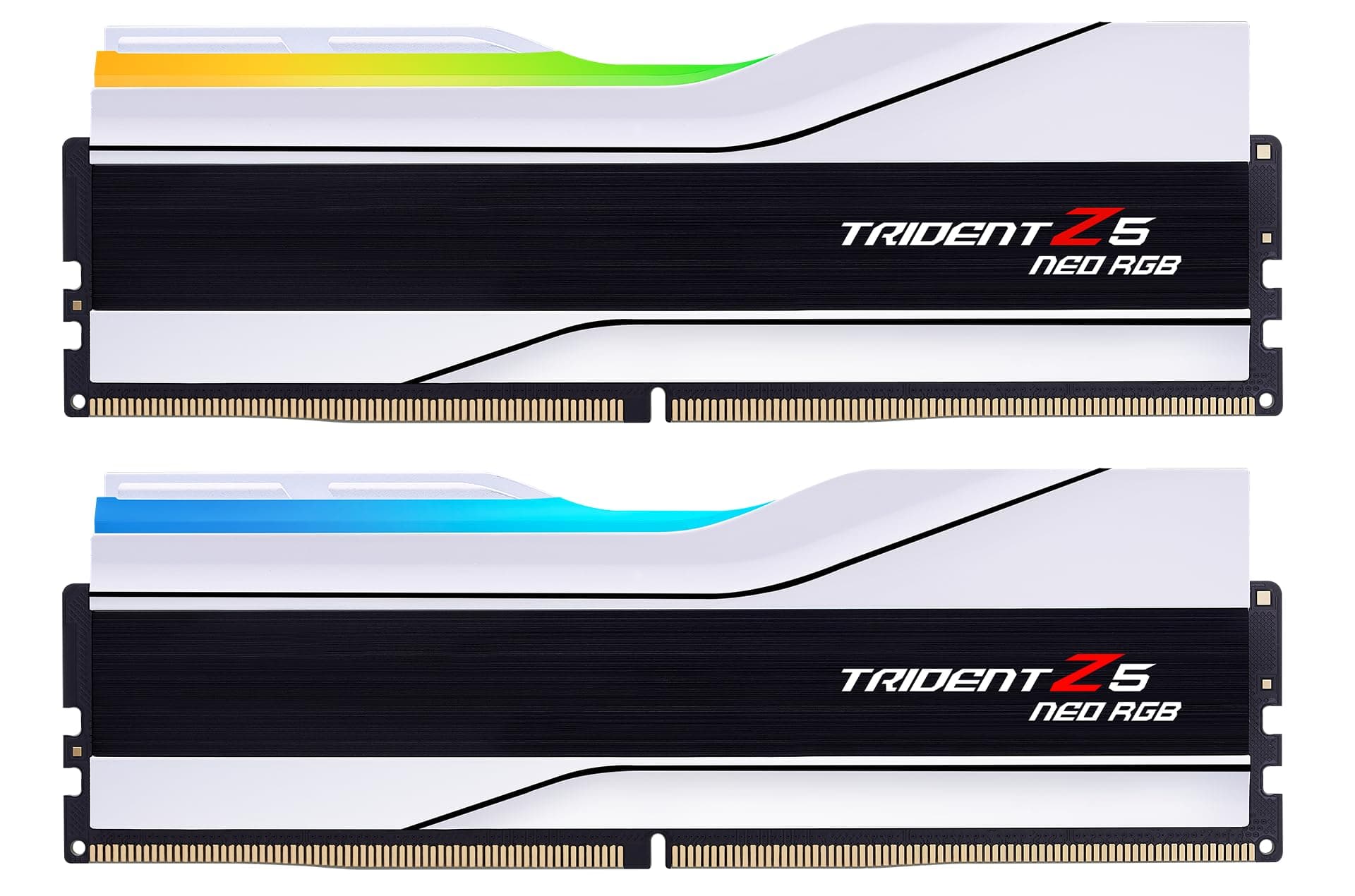 G.SKILL Trident Z5 Neo RGB Series DDR5 RAM (AMD Expo) 32GB (2x16GB) 6400MT/s CL32-39-39-102 1.40V Desktop Computer Memory U-DIMM - Matte White (F5-6400J3239G16GX2-TZ5NRW)