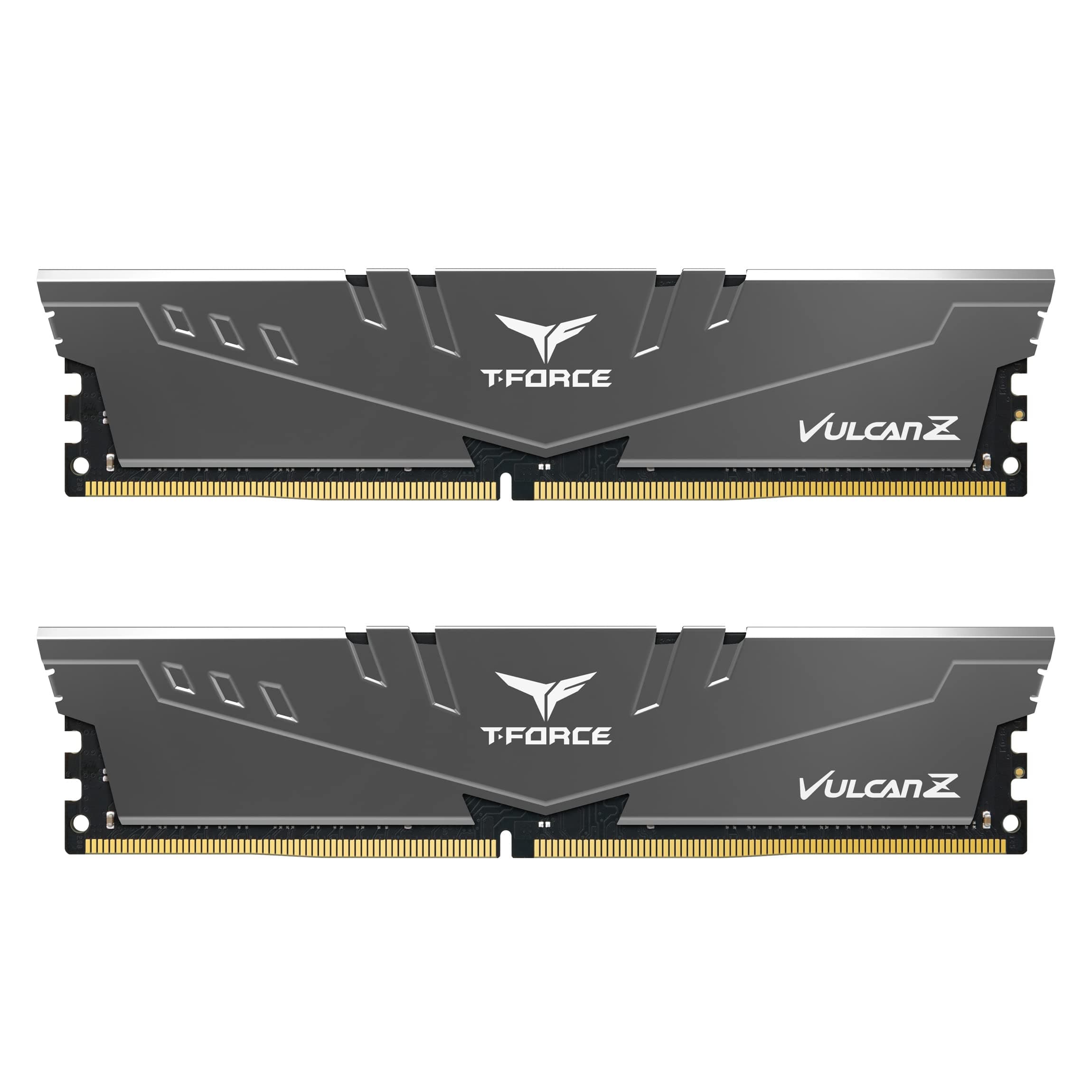TEAMGROUP T-Force Vulcan Z DDR4 32GB Kit (2x16GB) 3200MHz (PC4-25600) CL16 Desktop Memory Module Ram (Gray) - TLZGD432G3200HC16FDC01