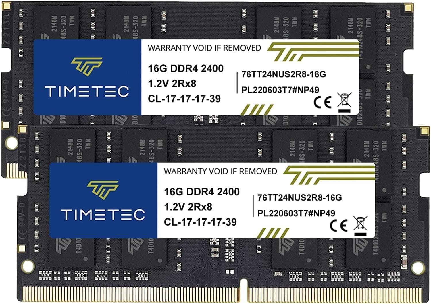 Timetec Premium 32GB KIT(2x16GB) DDR4 2400MHz PC4-19200 Non-ECC Unbuffered 1.2V CL17 2Rx8 260 Pin SODIMM Laptop Notebook PC Computer Memory RAM Upgrade (32GB KIT(2x16GB))