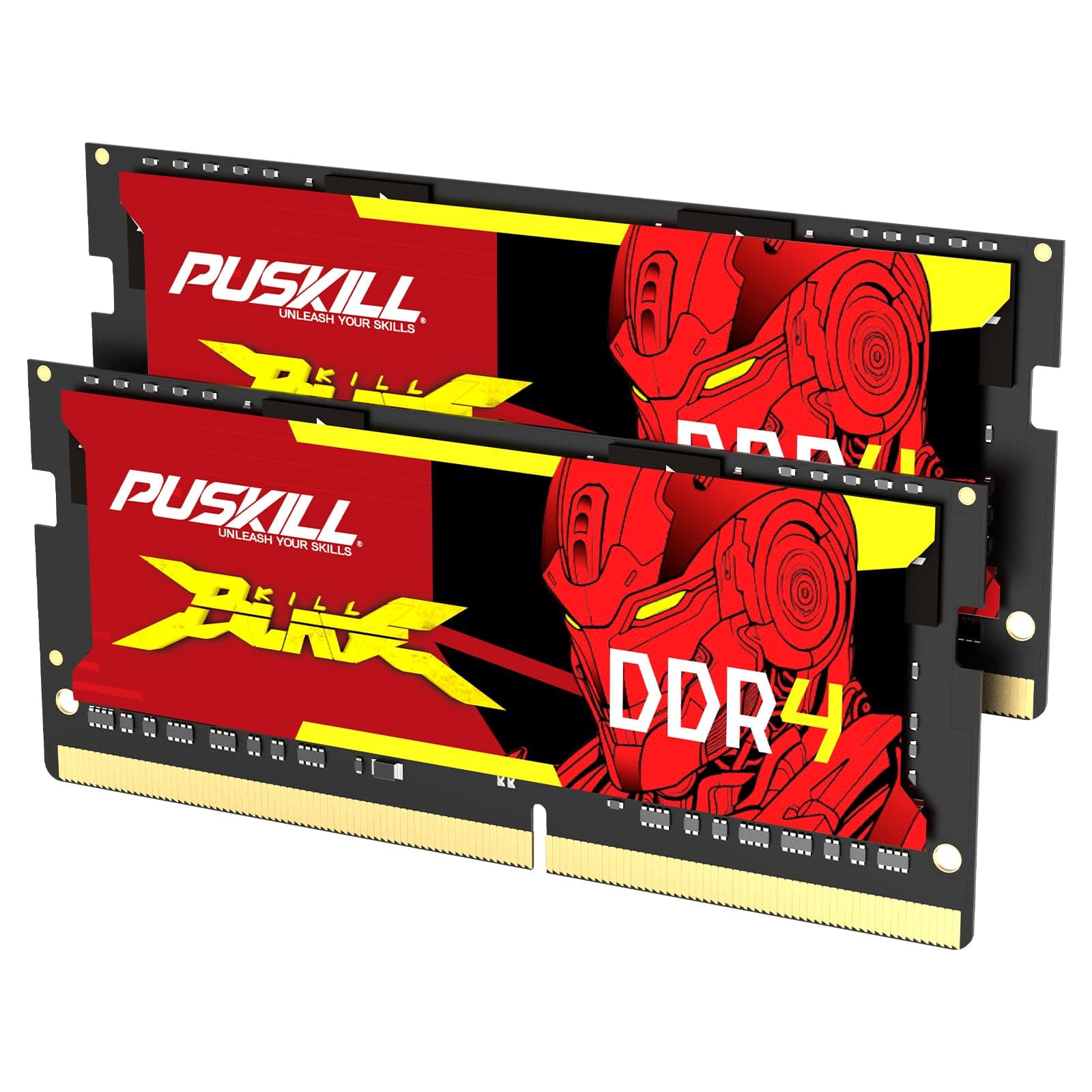 PUSKILL DDR4 Laptop RAM 16GB Kit (2x8GB) 3200MHz (PC4-25600) 260-Pin SODIMM CL22 1.2V - Plug and Play Upgrade for Gaming Laptops and Notebooks, Compatible with Intel & AMD