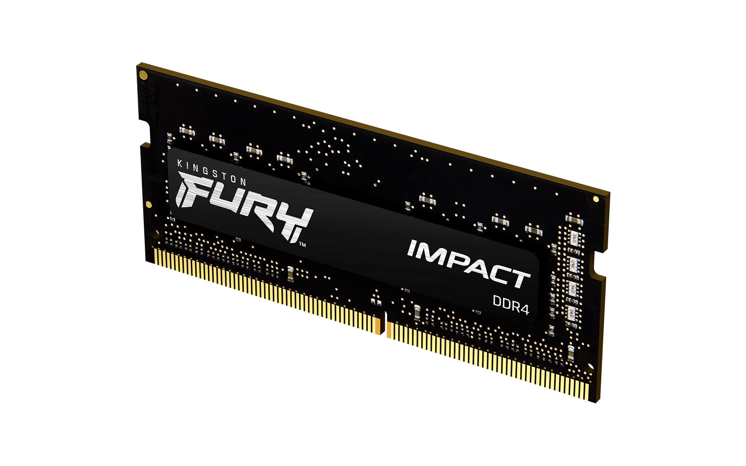 Kingston FURY Impact 16GB 3200MT/s DDR4 CL20 Laptop Memory Single Module | Intel XMP | AMD Ryzen | Plug n Play | Low Power Consumption | KF432S20IB/16