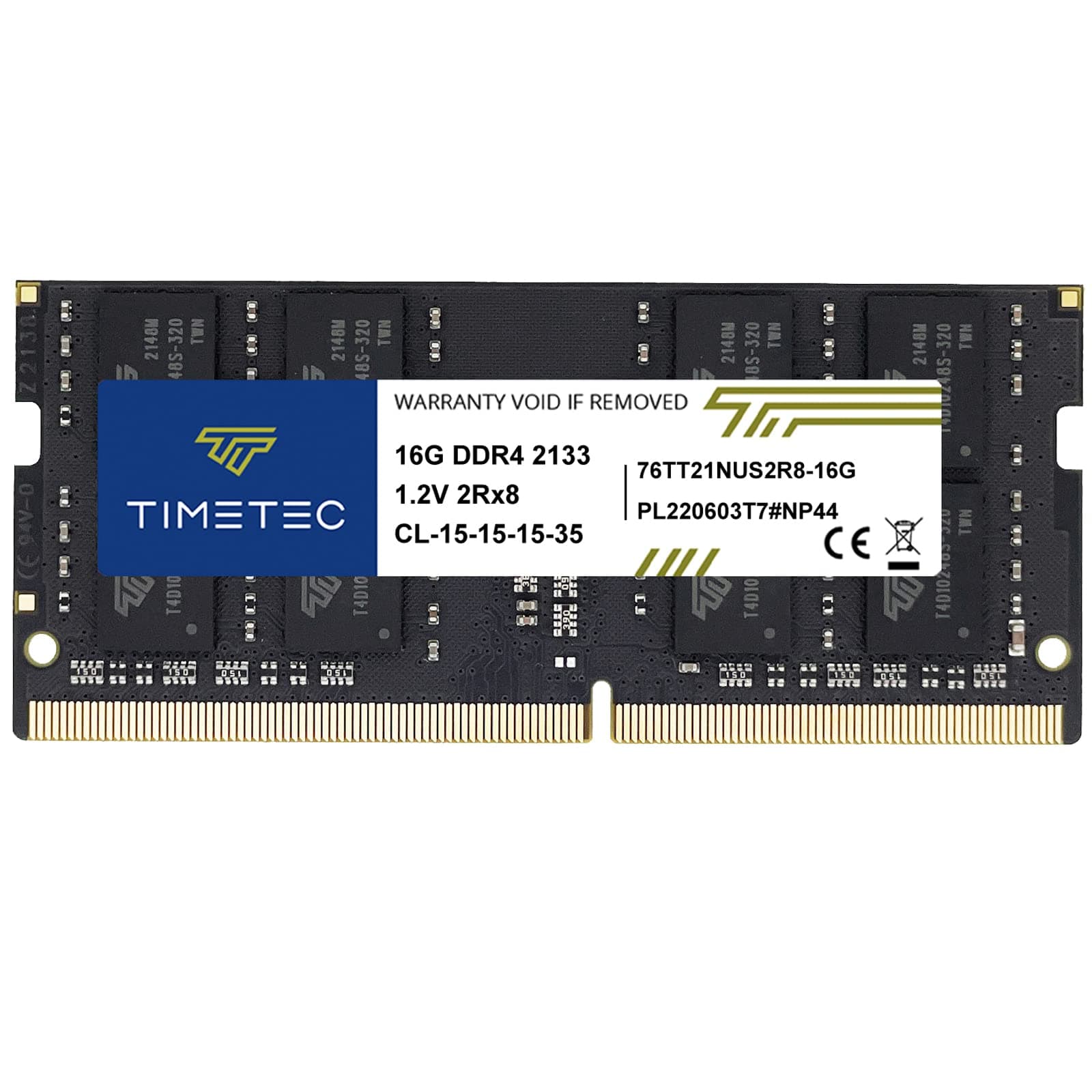 Timetec 16GB DDR4 2133MHz PC4-17000 Non-ECC Unbuffered 1.2V CL15 2Rx8 Dual Rank 260 Pin SODIMM Laptop Notebook PC Computer Memory RAM Module Upgrade (16GB)