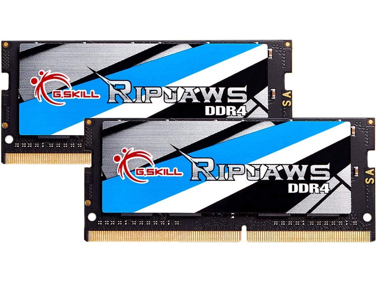 G.SKILL Ripjaws DDR4 SO-DIMM Series DDR4 RAM 32GB (2x16GB) 3200MT/s CL22-22-22-52 1.20V Unbuffered Non-ECC Notebook/Laptop Memory SO-DIMM (F4-3200C22D-32GRS)