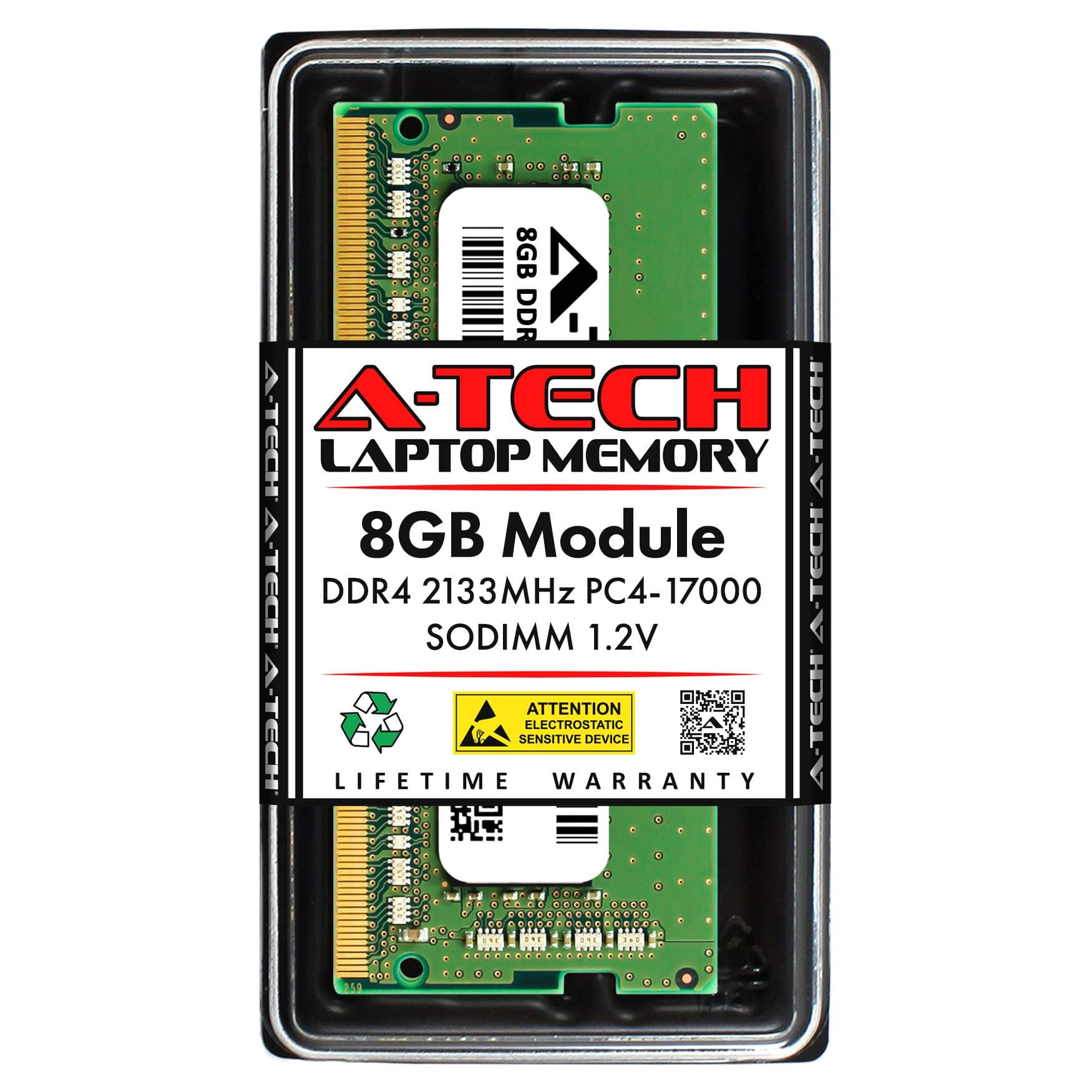 A-Tech 8GB RAM for Dell Latitude 7480, 7380, 7280, 5288, 5280, 3588, 3580, 3488, 3480, 3380 Laptop | DDR4 2133 MHz SODIMM PC4-17000 Memory Upgrade