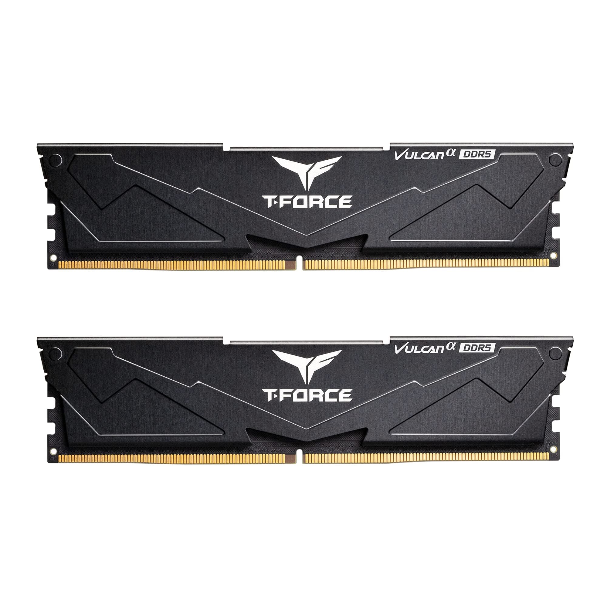 TEAMGROUP T-Force Vulcan Alpha DDR5 Ram 32GB Kit (2x16GB) 5600MHz (PC5-44800) CL40 Desktop Memory Module Ram (Black) AMD Optimized Memory FLABD532G5600HC40BDC01
