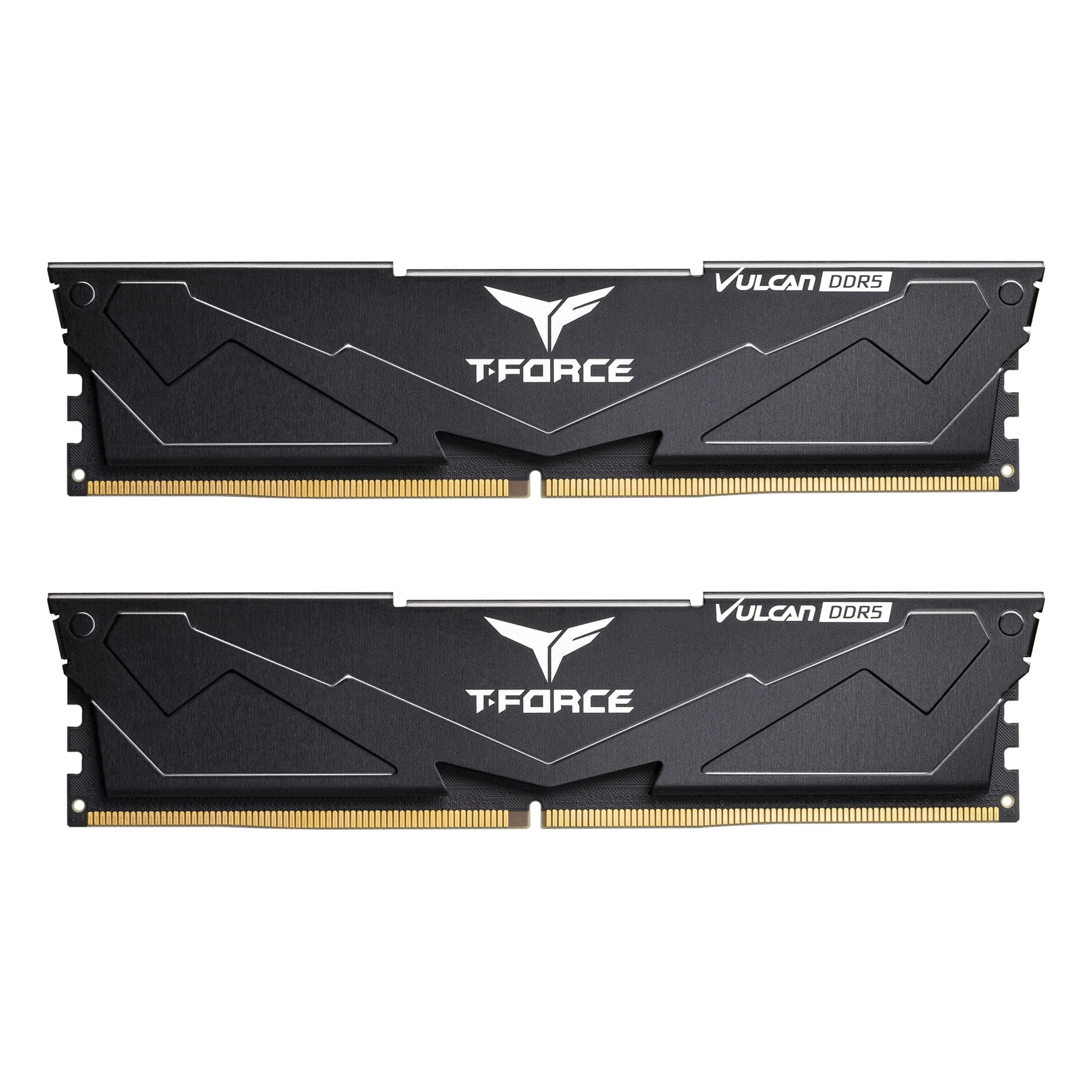 TEAMGROUP T-Force Vulcan DDR5 32GB (2x16GB) 5200MHz (PC5-41600) CL40 Intel XMP 3.0 & AMD Expo Compatible Desktop Memory Module Ram Black FLBD532G5200HC40CDC01