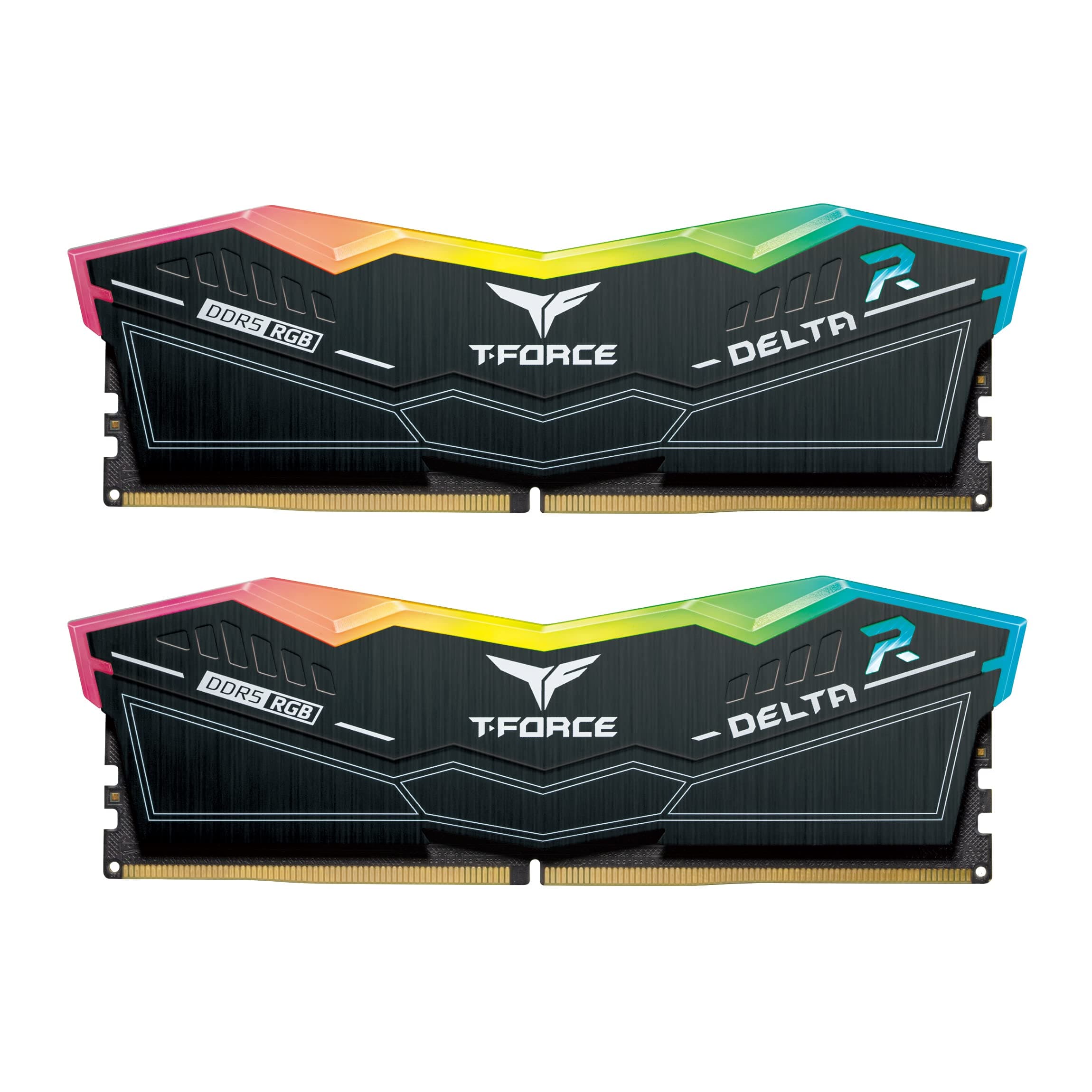 TEAMGROUP T-Force Delta RGB DDR5 Ram 32GB (2x16GB) 7200MHz PC5-57600 CL34 A-DIE Desktop Memory Module Ram for 600 700 Series Chipset XMP 3.0 Ready Black - FF3D532G7200HC34ADC01