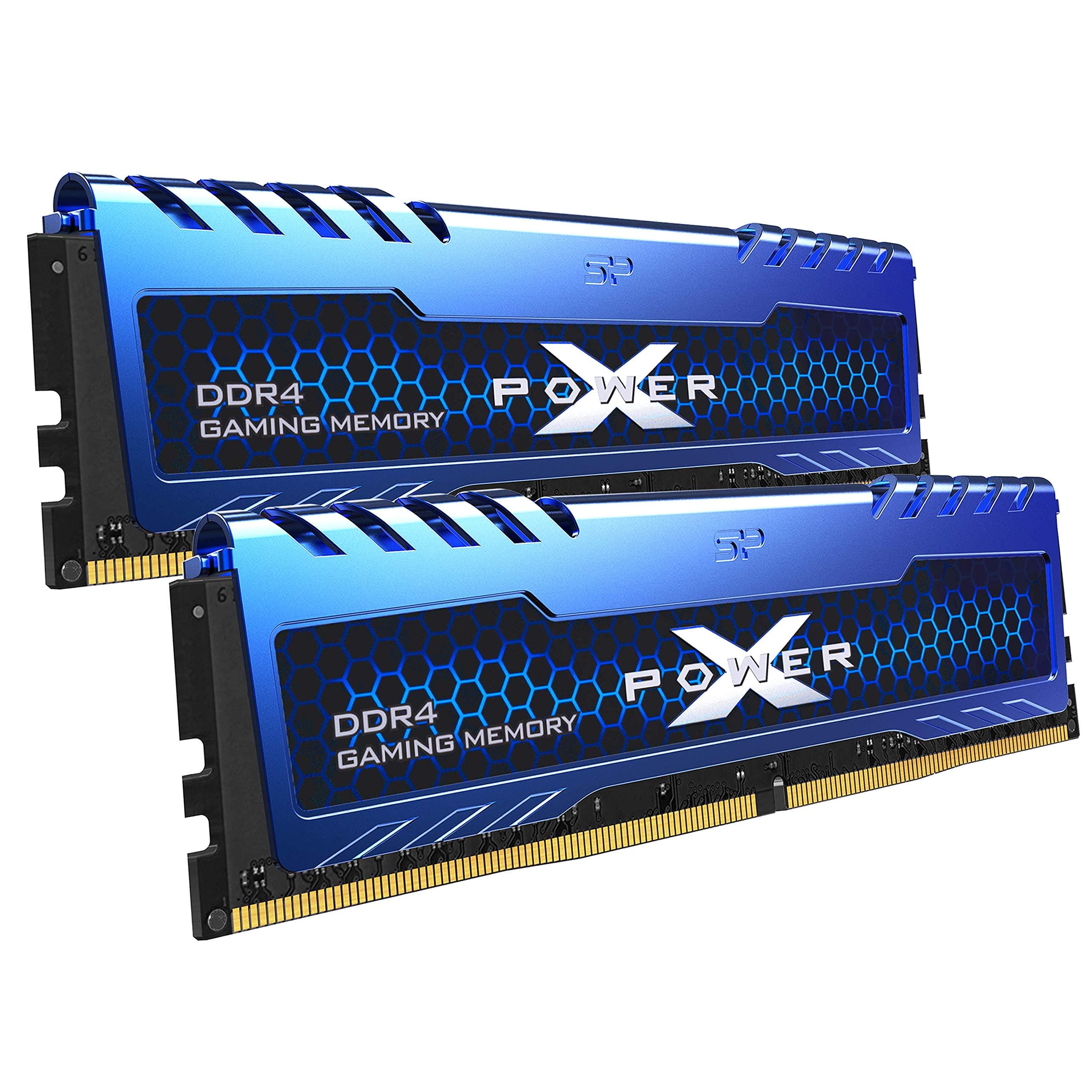 Silicon Power DDR4 32GB (2x16GB) Turbine 3200MHz (PC4 25600) 288-pin CL16 1.35V UDIMM Desktop Memory Module RAM - Low Voltage (SP032GXLZU320BDA)