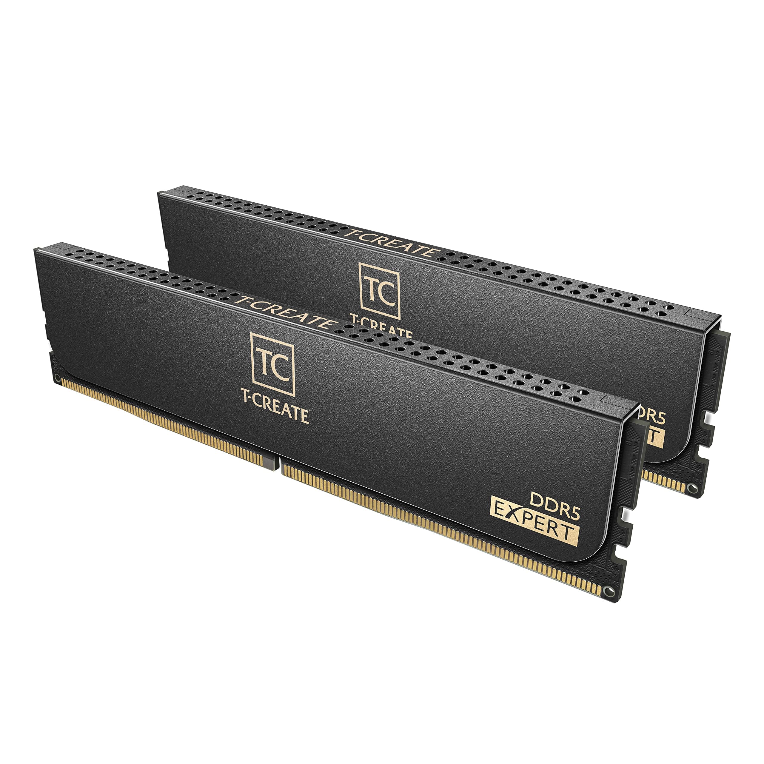 TEAMGROUP T-Create Expert CL30 Overclocking 10L DDR5 32GB Kit (2 x 16GB) 6000MHz (PC5-48000) Intel XMP 3.0 & AMD EXPO Compatible Desktop Memory Module Ram Black - CTCED532G6000HC30DC01